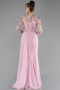 Abendkleid Lang Chiffon Puder ABU4293