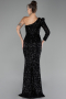 Abendkleid Lang Schwarz ABU4302