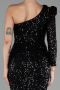 Abendkleid Lang Schwarz ABU4302