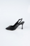 Party-Schuhe Laserschnitt Schwarz MJ4101