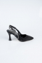 Stiletto Laserschnitt Schwarz MJ4102