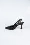 Stiletto Laserschnitt Schwarz MJ4102