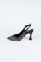 Stiletto Steinbesetzt Schwarz MJ4103