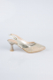 Party-Schuhe Steinbesetzt Gold MJ5311