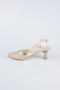 Party-Schuhe Steinbesetzt Gold MJ5311