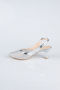Party-Schuhe Steinbesetzt Silber MJ5311