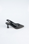 Party-Schuhe Steinbesetzt Schwarz MJ5311