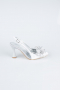 Party-Schuhe Satin Silber MJS4100