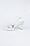 Party-Schuhe Satin Silber MJS4100
