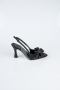 Party-Schuhe Satin Schwarz MJS4100