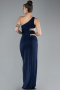 Abendkleid Lang Marineblau ABU3702