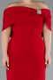 Abendkleid in Übergröße Lang Rot ABU3945