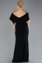 Abendkleid in Übergröße Lang Schwarz ABU3945