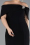 Abendkleid in Übergröße Lang Schwarz ABU3945