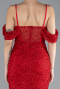 Abendkleid Lang Perlenbesetzt Rot ABU4394