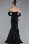 Abendkleid Lang Schwarz ABU4398
