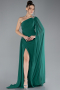 Abendkleid Lang Chiffon Smaragdgrün ABU4406