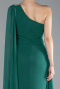 Abendkleid Lang Chiffon Smaragdgrün ABU4406