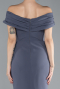 Anthrazit Partykleid Midi ABK1902