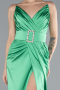 Grün Abendkleid Satin Lang ABU2844