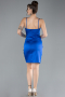 Partykleid Mini Satin Sächsischblau ABU6139