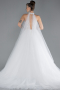 Brautkleid in Großen Größen Lang Weiß ABG108