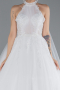 Brautkleid in Großen Größen Lang Weiß ABG108