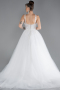 Brautkleid in Großen Größen Lang Weiß ABG046