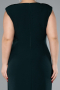 Partykleid in Übergröße Midi Smaragdgrün ABK2190