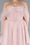 Puder Brautkleid In Übergröße Mini ABK2110
