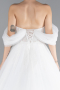 Brautkleid in Großen Größen Lang Weiß ABG104