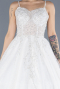 Brautkleid in Großen Größen Lang Weiß ABG107