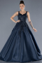 Designer Abendkleid Lang Marineblau ABU4551