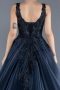 Designer Abendkleid Lang Marineblau ABU4551