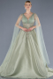 Minzgrün Speziell Entworfene Abendkleider İn Großen Größen Lang ABU4454