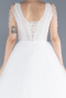 Brautkleid in Großen Größen Lang Weiß ABG089