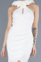 Abendkleid Lang Weiß ABU4610