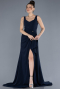 Abendkleid Lang Marineblau ABU4621