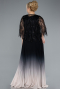 Abendkleid in Übergröße Lang Chiffon Schwarz ABU4633