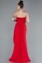 Abendkleid im Meerjungfrau-Stil Lang Rot ABU4666