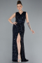 Abendkleid Lang Marineblau ABU4672