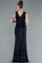 Abendkleid Lang Marineblau ABU4672
