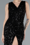 Abendkleid Lang Schwarz ABU4672