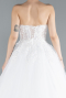 Brautkleid in Großen Größen Lang Weiß ABG122