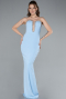 Abendkleid Lang Eisblau ABU4687