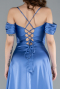 Abschlusskleid Lang Satin Indigo ABU4703