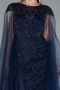 Abendkleid Lang Marineblau ABU4707