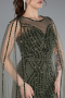 Abendkleid Lang Khaki ABU4709