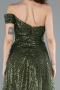 Abendkleid Lang Khaki ABU4691