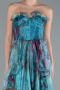 Abendkleid Lang Petrolgrün ABU4734